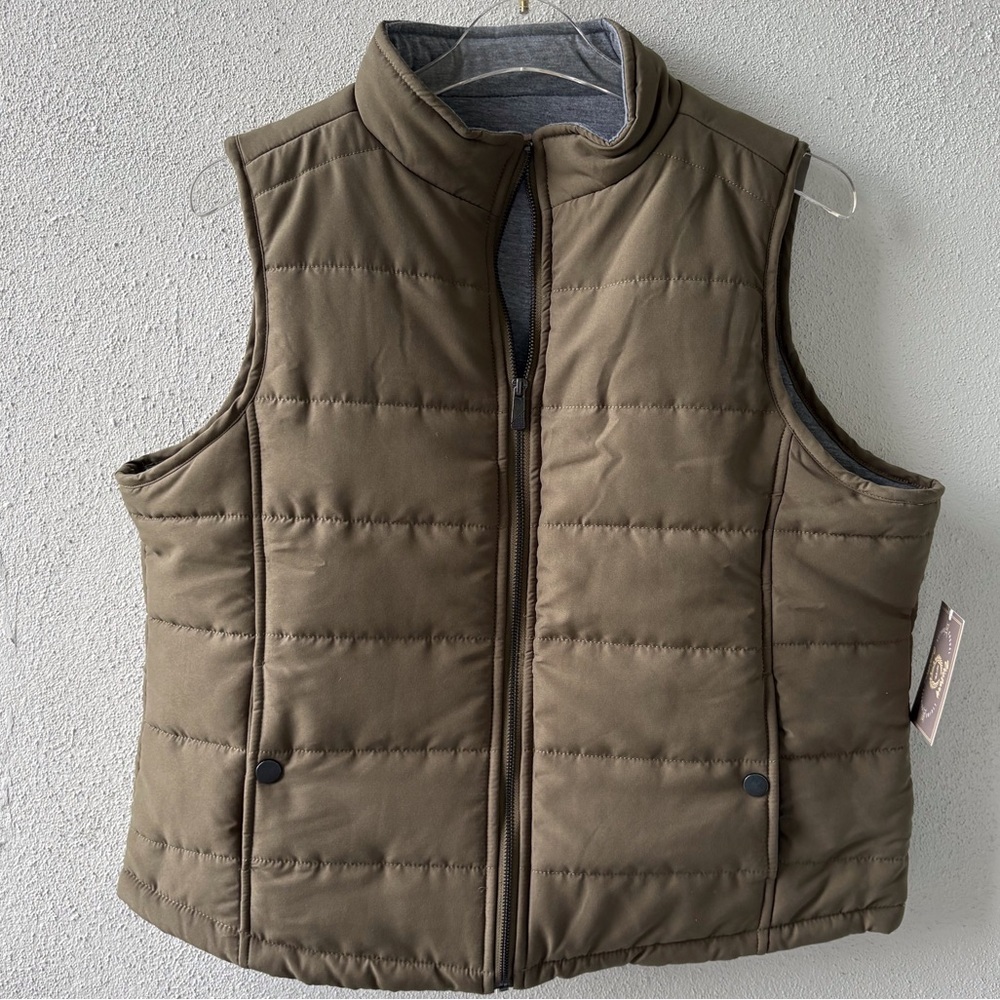 Victory‎ Outfitters Size L Women NWT Vest Olive Alaska Cruise Hiking Cabincore